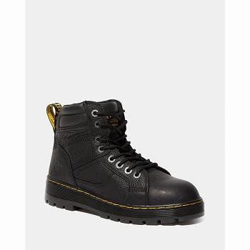 Dr Martens Férfi Pitch Steel Toe Bőr Bakancs Fekete